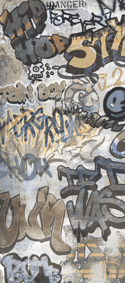CITY PLASTER 120х280 Rectified Graffiti Grey