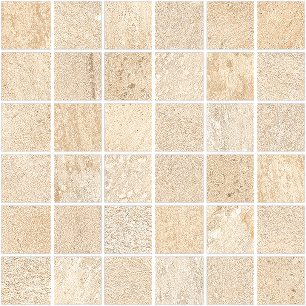 QUARTZ.DESIGN CREAM mosaico 5x5 foglio 30x30