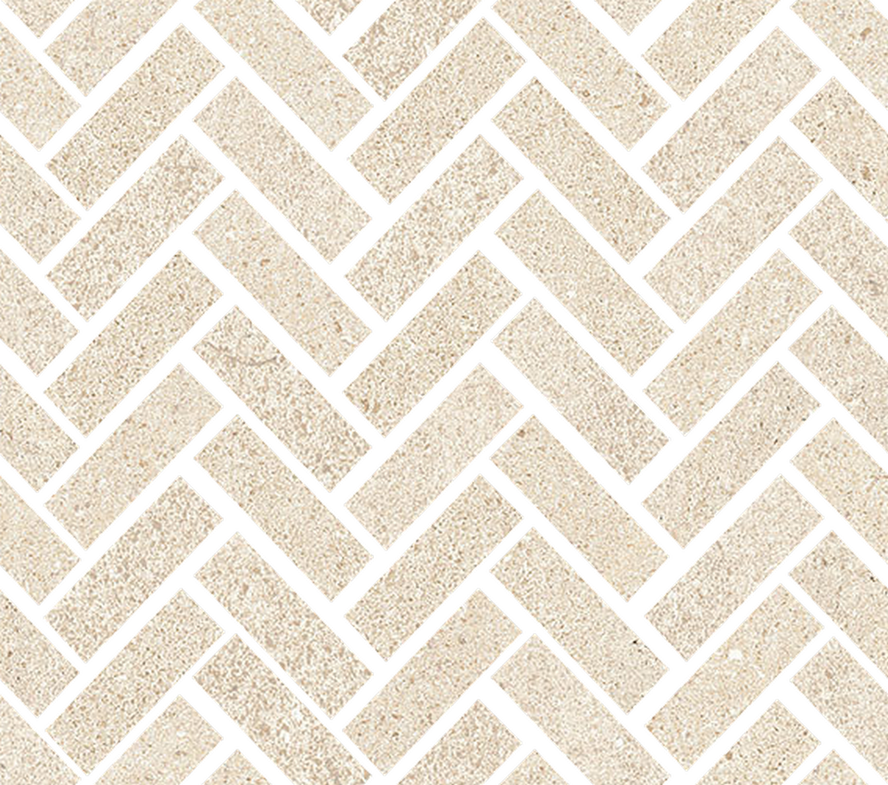 FEEL CREAM mosaico spina 2,3x6,5 foglio 30x30
