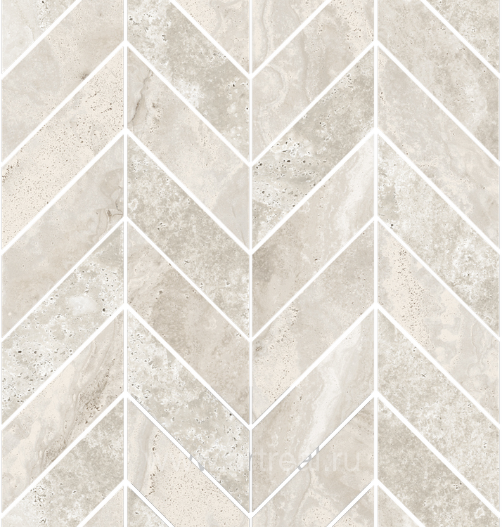 STREAM BONE mosaico chevron foglio 30x31